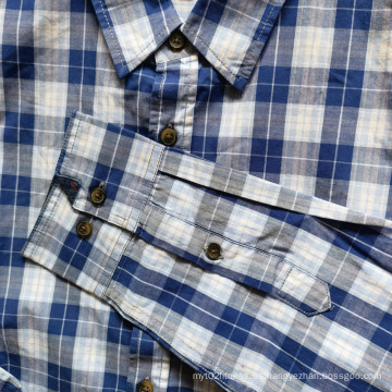 Camisa a cuadros de manga larga para hombres 100% algodón Camisas diarias